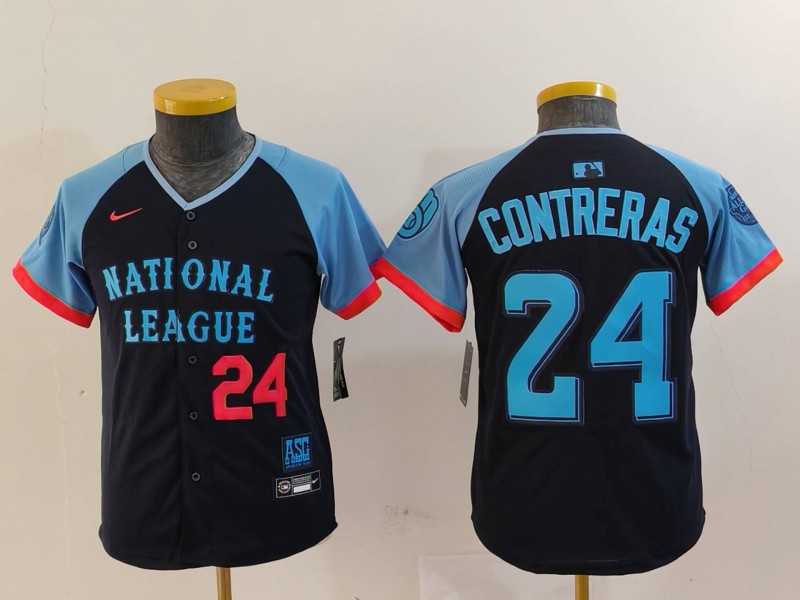 Youth Milwaukee Brewers #24 William Contreras Number Navy 2024 All Star Limited Stitched Jerseys,We sell and wholesale Youth Milwaukee Brewers #24 William Contreras Number Navy 2024 All Star Limited Stitched Jerseys on line form chian!